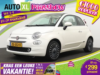 Fiat 500 1.2 70 PK Aut. Cabriolet Half-Leder Park.sens Multimedia 15'LMV LED 