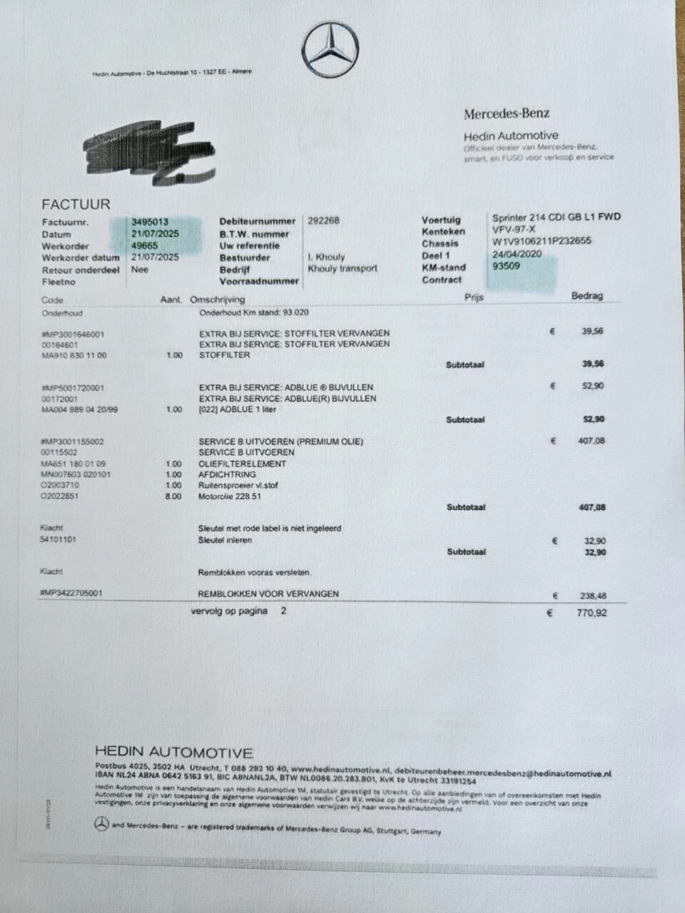 Hoofdafbeelding Mercedes-Benz Sprinter