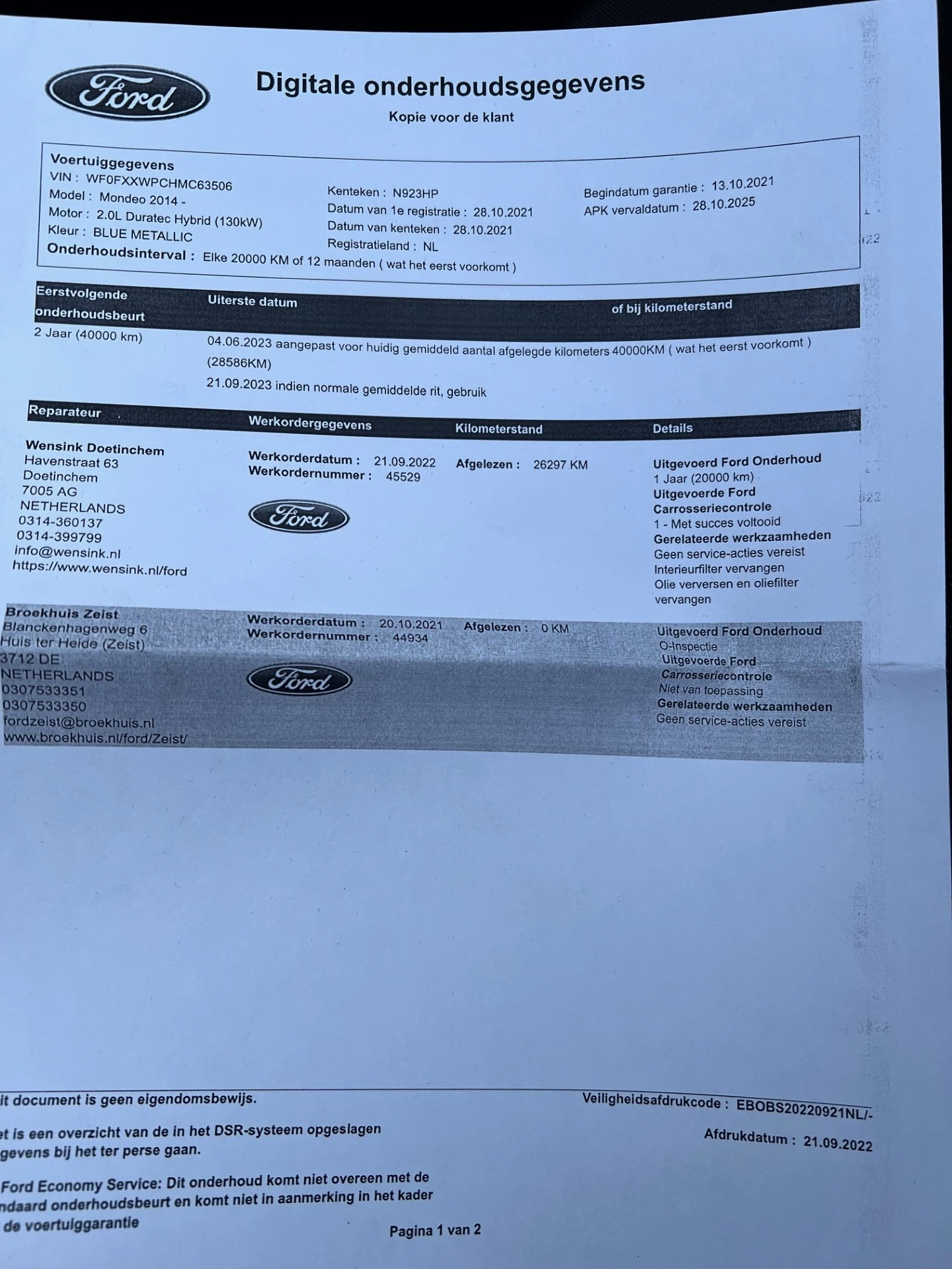 Hoofdafbeelding Ford Mondeo