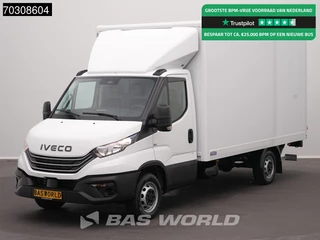 Iveco Daily 35S16 3.0L Laadklep 160PK Bakwagen ACC Airco Cruise CarPlay Stoelverwarming D'Hollandia Euro6 Meubelbak Koffer Airco Cruise control