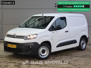 Citroën Berlingo 130pk Emissievrij Automaat Benzine L1H1 Airco Cruise Camera Parkeersensoren Imperiaal Werkplaatsinrichting Euro6 L1 Kompakt Airco Cruise control