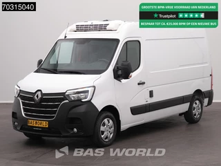Renault Master 150PK Koelwagen L2H2 Thermo King V-200 MAX 230v Stekker LED Airco Cruise Parkeersensoren Euro6 Koel Koeler Kühl Kühler Kühlwagen Kühlkasten Airco Cruise control