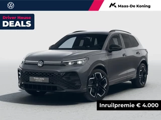 Hoofdafbeelding Volkswagen Tiguan Volkswagen Tiguan R-Line Edition 1.5 eHybrid 204 PK 6 versn. DSG · Black Style Pakket · Panoramaschuif-kanteldak · Trekhaak inklapbaar, met elektrische ontgrendeling, incl. aanhangermanoeuvreerhulp Trailer Assist · Prijs is inclusief inruilpremie ·