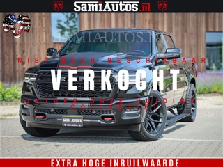 Dodge Ram 1500 Limited Night High Output 540HP 706Nm | Massage + Full Option | De Meest Luxe en Volle Pick-Up in zijn Klasse | Comfortabele Dubbele Cabine met Royale 5 Zitplaatsen | BPM vrij | Nu Leverbaar uit Voorraad | Voorraad Nr 2354 - 3380
