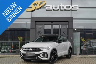 Volkswagen T-Roc 1.5 TSI 150pk DSG 3x R-Line Black style Panoramadak *BTW* Beats audio Trekhaak Sportstoelen 19" LMV VOL!!!