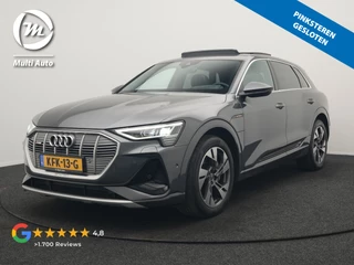 Audi e-tron 50 Quattro 2x S Line 313pk 71 kWh Dealer O.H INCL BTW | Luchtvering | Panodak | Head Up | Adaptive Cruise | Sfeerverlichting | Lederen Sportstoelen Verwarmd | Keyless | Navigatie | 20"L.M | DAB | Virtual |