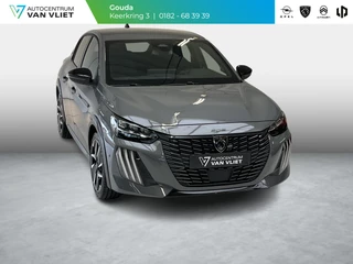 Peugeot 208 1.2 Hybrid 110 e-DCS6 GT Vision en navigation pack, Drive assist plus pack, Gris Selenium metaallak.