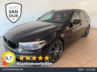 BMW 5-serie Touring 520d High Executive AUTOMAAT PANO AIRCO NAVI CRUISE BLUE HEAD UP DISPLAY LEER TREKHAAK 20INCH VELGEN ALS NIEUW