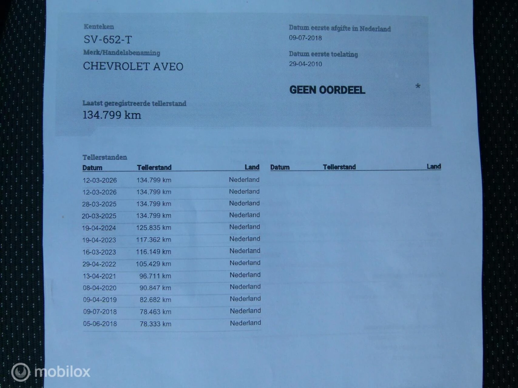 Hoofdafbeelding Chevrolet Aveo