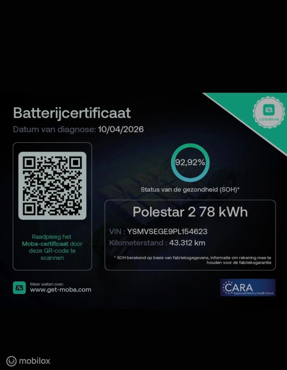 Hoofdafbeelding Polestar 2