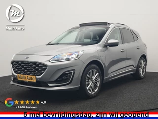 Ford Kuga 2.5 Vignale PHEV 225pk Dealer O.H | Panodak | Head Up | Bang & Olufsen Sound | Adaptive Cruise | 360 Camera | Lederen Sportstoelen Memory & Verwarmd | Keyless | Pilot Assist | Blis | Apple Carplay | Navigatie | Virtual | DAB  | Plug In Hybrid |