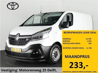 Renault Trafic 2.0 DCI T29 L1H1 COMFORT NAVIGATIE (EX BTW) CAMERA CRUISE .BETIMMERING