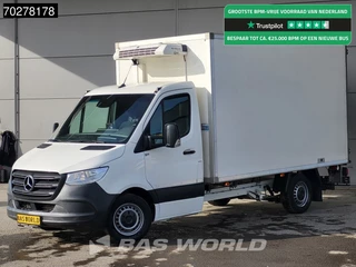 Mercedes Sprinter 314 CDI Bi-Temp Automaat Koelwagen Vriezer Zijdeur Thermo King V-300MAX 380v-stekker Achterdeuren Airco Cruise Camera Euro6 Bakwagen Gekoeld Koeler Koeler Vries Kühl Kühler Kühlwagen Kühlkoffer Frigo Airco Cruise control