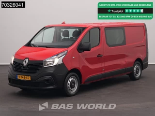 Renault Trafic 95pk Dubbel Cabine L2H1 Trekhaak Airco Euro6 L2 DC Doka Mixto Airco Trekhaak