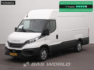 Iveco Daily 35S21 BPM VRIJ! 3.0L Automaat L2H2 3,5t Trekhaak ACC LED Airco Camera Parkeersensoren Tacho CarPlay Euro6 L2 12m3 Airco Trekhaak