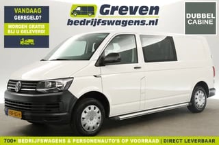 Volkswagen Transporter 2.0 TDI L2H1 140PK Dubbele Cabine 6 Persoons Airco Cruise PDC Elektrpakket Trekhaak