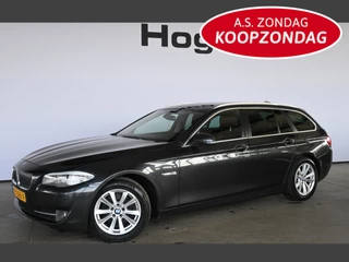 BMW 5 Serie Touring 520d High Executive Clima Navigatie Cruise Control Leder Rijklaarprijs! Inruil Mogelijk!