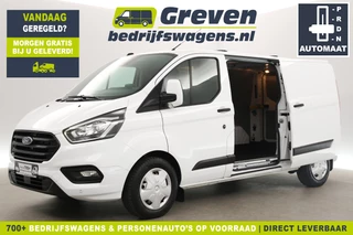 Ford Transit Custom 300 2.0 TDCI L2H1 Automaat Airco Camera Cruise Carplay LED 2xSchuifdeur PDC 3 Persoons