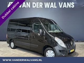 Renault Master 2.3 dCi 170pk L2H2 Dubbele cabine 7 persoons Euro6 Airco | 2x Zijdeur | Navigatie | Camera | 2500kg Trekhaak cruisecontrol, parkeersensoren,