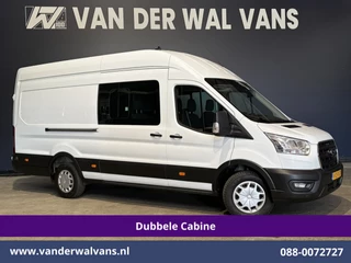Ford Transit 2.0 TDCI 170pk L4H3 Dubbele Cabine Euro6 Airco | 6-zits | Camera | LED | Apple Carplay | 2800kg Trekvermogen | Cruisecontrol, Android Auto, Stoelverwarming, Verwarmde Voorruit, Parkeersensoren, Bijrijdersbank
