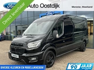 Ford Transit 350 2.0 TDCI L3H2 Limited 170PK Automaat DIRECT RIJDEN!! 3-Zits Camera Navi Carplay BI-Xenon LED-Laadruimte Parkeersensoren *Nieuw*