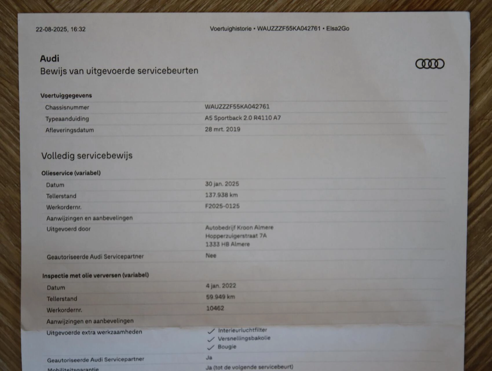 Hoofdafbeelding Audi A5