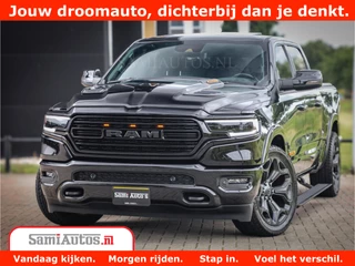 Dodge Ram 1500 LIMITED | 5.7 V8 HEMI | HUD | BOM VOL | LUCHTVERING | PANORAMA | ADAPTIVE CRUISE | 360 CAM | 3500KG | LEDER | DUBBELE CABINE | BPM VRIJ | LANE ASSIST | APPLE CARPLAY