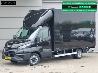Iveco Daily 35C21 Coming Soon! BPM Vrij! 3.0L Automaat 1000KG Laadklep Zijdeur 210PK Bakwagen ACC LED Airco Cruise CarPlay Lat om Lat D'Hollandia 3,5t Trekgewicht Euro6 Meubelbak Koffer Airco