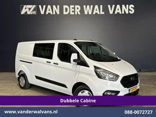 Ford Transit Custom 2.0 TDCI 131pk L2H1 Dubbele Cabine Euro6 Airco | 5-Zits | Camera | LED | 2800kg Trekhaak | Apple Carplay Cruisecontrol, Android Auto, Stoelverwarming, Verwarmde Voorruit, Parkeersensoren