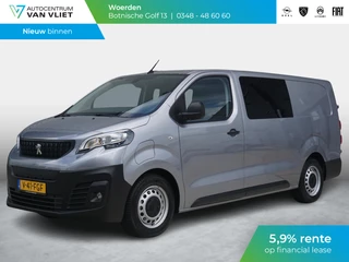 Peugeot e-Expert Dubbele Cabine 75 kWh | navi incl. Apple Carplay | laadruimtebetimmering | parkeersensoren | airco | cruise control | rijklaarprijs