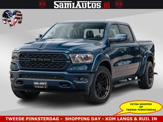 Dodge Ram Pick-Up SPORT | 5.7 V8 4x4 HEMI | PANORAMA DAK | GROOTSCHERM 12 INCH | LPG | Patriot Blue CREW CAB | DUBBELE CABINE | 5 PERSOONS | DC | VOORRAAD NR 2555 - 3325