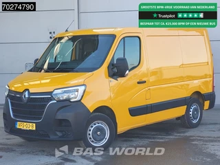 Renault Master 135PK L1H1 LED Navi Trekhaak Parkeersensoren Airco L1 7m3 Airco Trekhaak