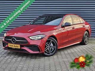 Mercedes-Benz C-Klasse 300 e AMG Line Plug In Hybrid 320pk PHEV | Panodak | Trekhaak af Fabriek | Digital LED | 360 Camera | Head Up | Keyless | Sfeerverlichting |