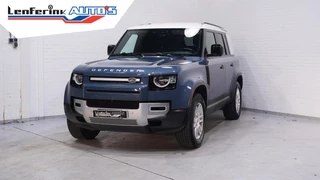 Landrover Defender 3.0 D250 110 Grijs Kenteken 3-Zits Leder Zwart 360 Camera, Navi, Apple Carplay, LED Koplampen