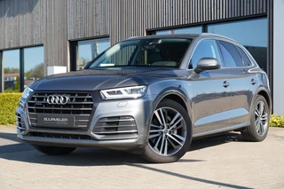Audi Q5 50 TFSI e Quattro S edition | Luchtvering | Ambiance verlichting | Trekhaak | Parkeersensoren | S-Line exterieur | Sportstoelen | Virtual Cockpit | Stoelverwarming | Climate Control |