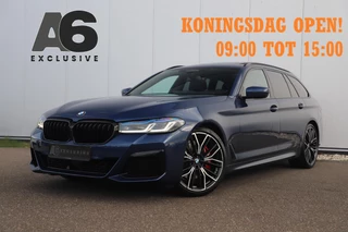 BMW 5-serie Touring 530i High Executive 252PK M Sport Laser LED Panoramadak Harman Kardon Wegklapbare Trekhaak Nappa Leder Memory Sfeerverlichting Shadow Line 360 Camera