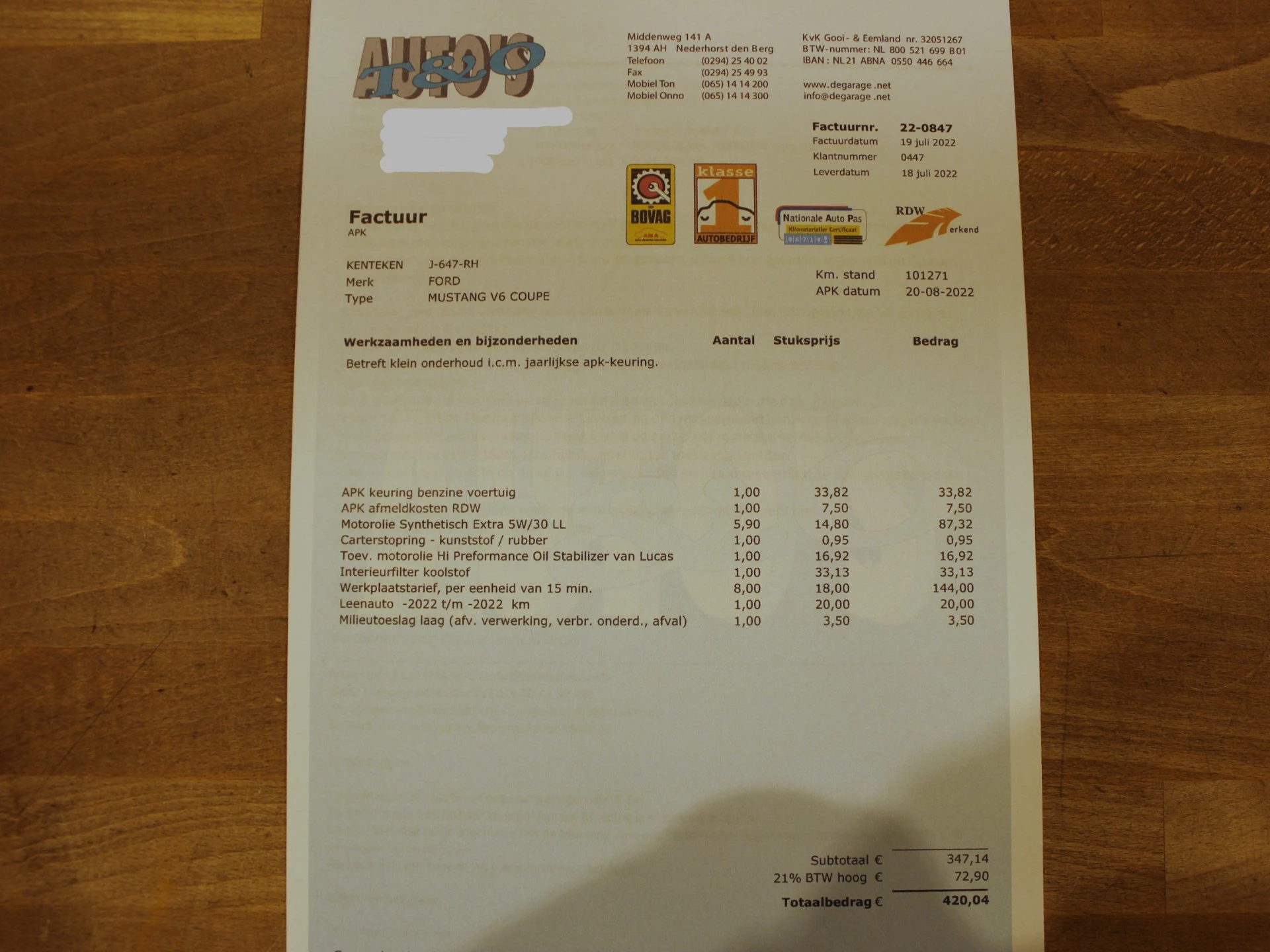 Hoofdafbeelding Ford Mustang