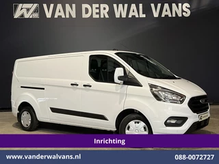 Ford Transit Custom 2.0 TDCI L2H1 Inrichting Euro6 Airco | Navigatie | Camera | LED | Cruisecontrol | Android Auto Parkeersensoren, Verwarmde voorruit, Stoelverwarming, Bijrijdersbank, 2800kg trekvermogen