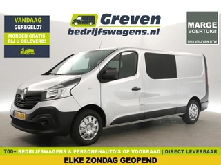 Renault Trafic 1.6 dCi L2H1 Marge Dubbele Cabine 5 Persoons Airco Cruise Navi PDC Elektrpakket Trekhaak