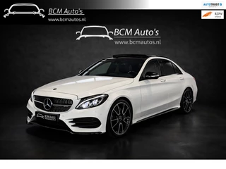 Mercedes-Benz C-klasse 250 AMG Prestige |ACC|LaneAs|Pano|HeadUp|Burmester|MemorySeats|Leer|Stoelventilatie|DealerOH|Camera|Parfum|