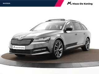 Skoda Superb Combi 1.4 TSI 218pk DSG iV Sportline Business · Panoramadak · Camera · Elek Bestuurderstoel Met Geheugen · Apple/Android Car Play · Elek. Achterklep · Keyless · 19'' Inch · Garantie t/m 30-07-2028 of 100.000km