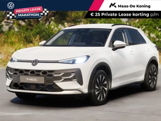 Volkswagen T-Roc Life First Edition 1.5 eTSI 116 PK 7 versn. DSG · Draadloze telefoonlader · Comfort Pakket · Trekhaak · Voorraad OUTLET · Prijs is inclusief inruilpremie ·