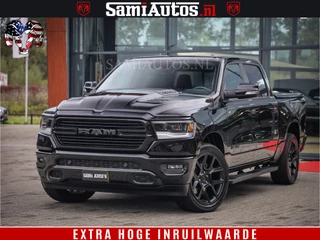 Dodge Ram 1500 SPORT BLACK EDITION | 4X4 5.7 V8 | VOL OPTIETS | 360 CAMERA | APPLE CARPLAY | 3500KG | 22INCH NIGHT | FULL LED | ADAPTIVE CRUISE | MEMORY SEATS | LEDER | DUBBELE CABINE | CREWCAB
