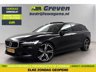 Volvo V60 2.0 T6 Recharge AWD R-Design 350PK Pano Trekhaak Camera Carplay LED Memory Navi Virtual Clima Cruise 20"LMV Leder PDC