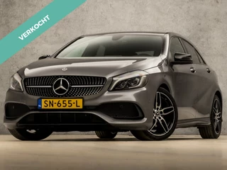 Mercedes-Benz A-Klasse 160 AMG Sport Automaat (GROOT NAVI, LEDER, GETINT GLAS, DIAMOND GRILL, SPORTSTOELEN, LED KOPLAMPEN, CRUISE, NIEUWE APK, NIEUWSTAAT)