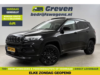 Jeep Compass 4xe 239PK Plug-in Hybrid Electric S Pano LED Carplay Virtual Camera Clima Cruise Navi PDC 19''LMV Stuur/Stoelverwarming