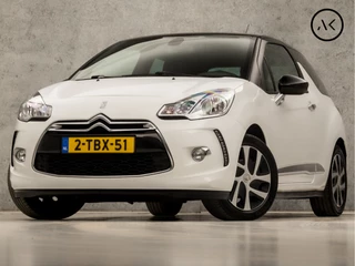 Hoofdafbeelding Citroën DS3 Citroën DS3 1.2 VTi So Chic (NAVIGATIE, CLIMATE, BLUETOOTH, ALCANTARA, SPORTSTOELEN, CRUISE, TREKHAAK, ZWART HEMEL, NIEUWE APK, NIEUWSTAAT)