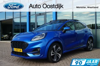 Hoofdafbeelding Ford Puma Ford Puma 1.0 EcoBoost Hybrid ST-Line X 125PK Panodak Camera Winterpack Blind Spot Adaptieve Cruise Keyless Elek. Achterklep Halfleder Navi Privacy Glass *Full Options*