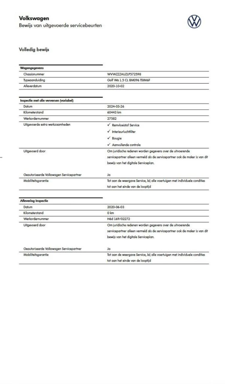 Hoofdafbeelding Volkswagen Golf