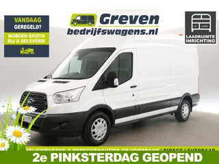 Ford Transit 350 2.0 TDCI L3H3 2800kg Trekgew. Airco Cruise Kasten PDC Inrichting 3 Persoons LED Trekhaak